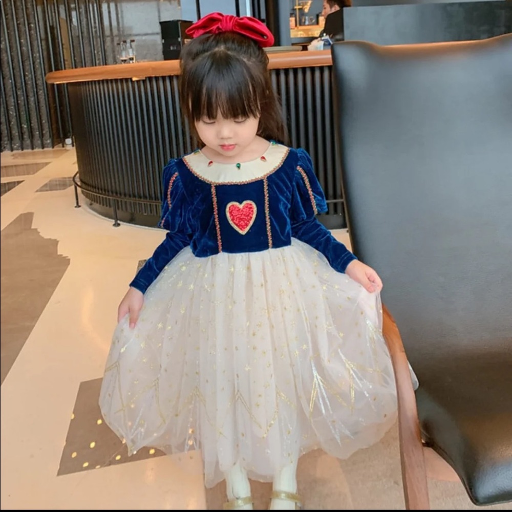 8/9 years old girls snow white dress